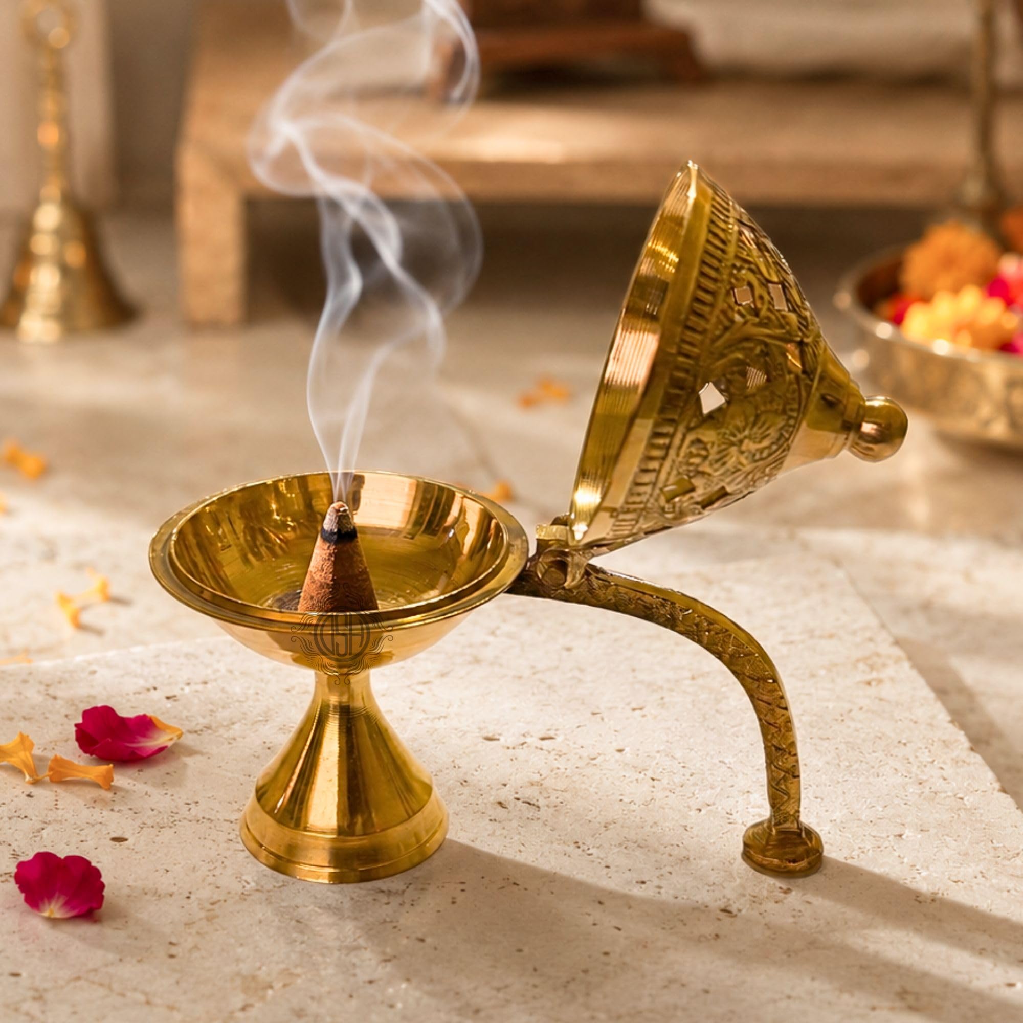 Brass Loban Burner - Purify Your Home -2