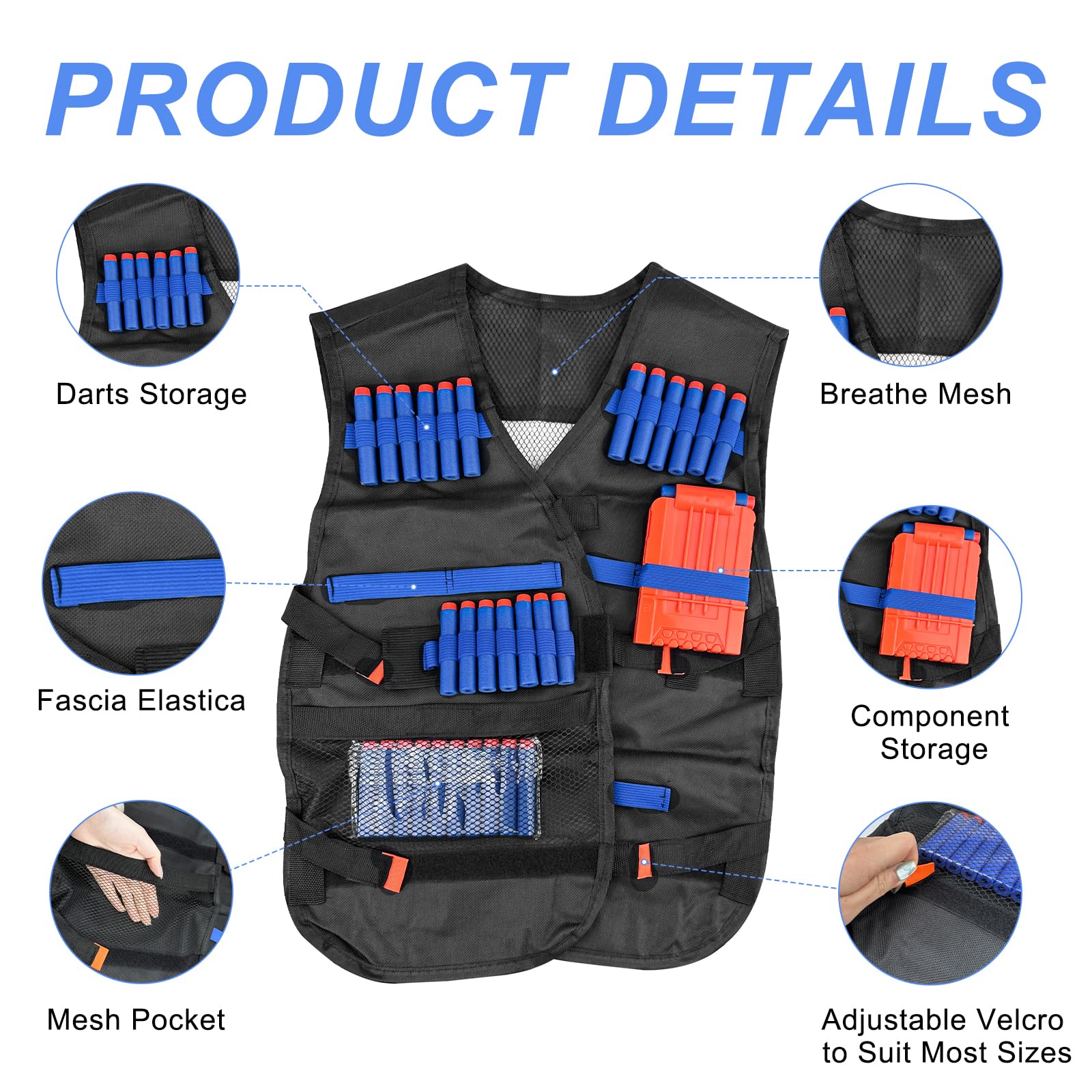 Zestaw kamizelki taktycznej dla dzieci, Kids Tactical Vest