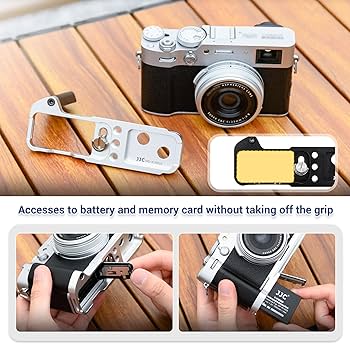 Amazon | X100VI メタルハンドグリップ、ソリッドハンドグリップ