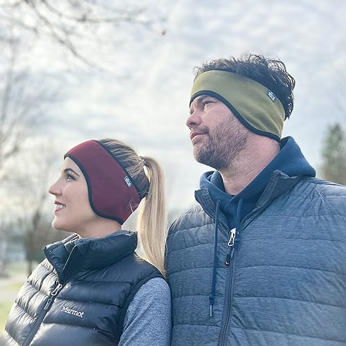 Miniatura 2 de 180s Calentadores de orejas de forro polar unisex para hombres y mujeres excelente para esquí correr ciclismo negro