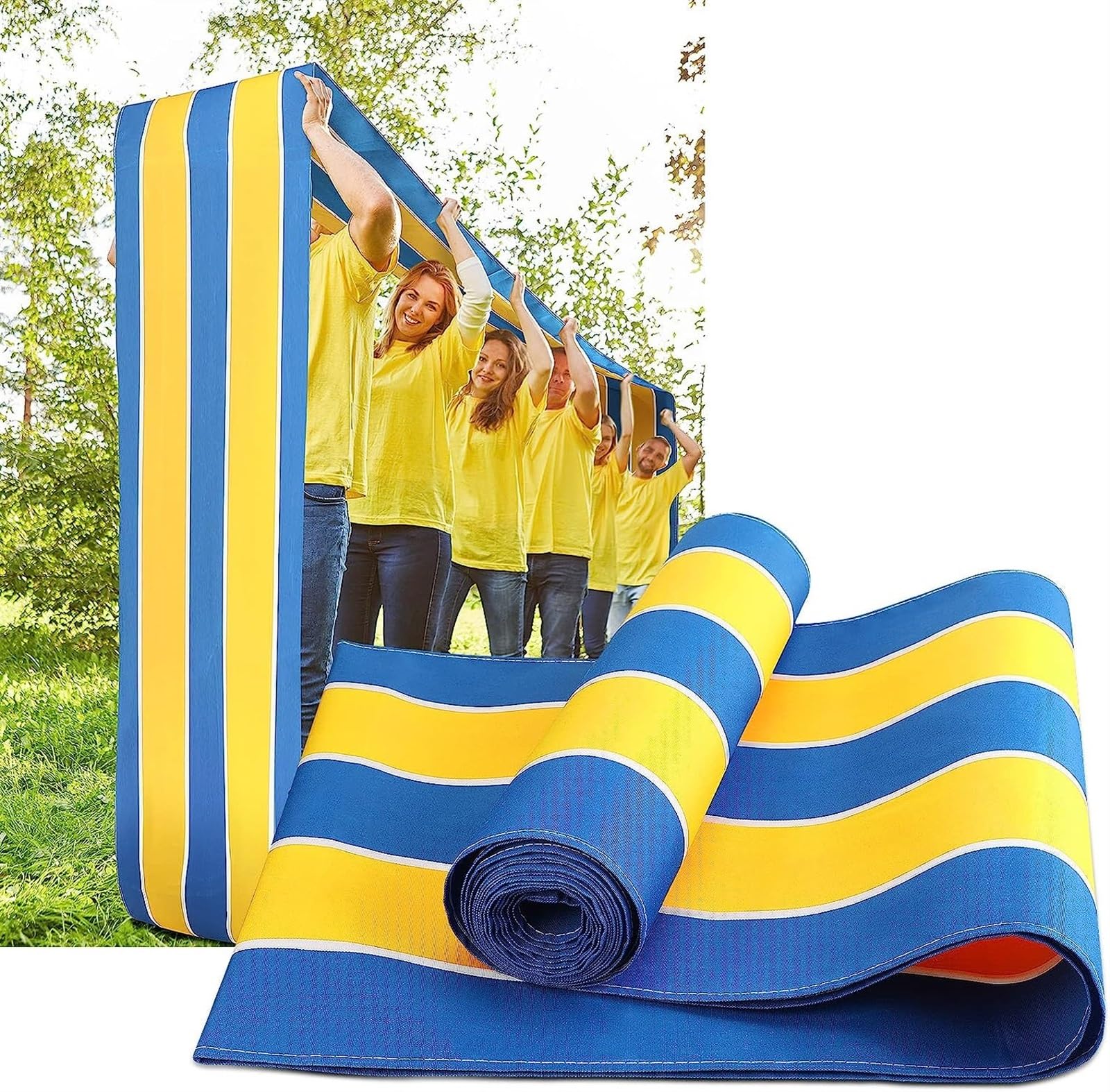 THE WHITE SHOP2 Pcs Floor Mat Game Activity Run Mat Teamwork Building Carnival Games Mat Indoor Outdoor Group Games Race Run Mat Recess Equipment for Elementary School Office Field Day Backyard Party