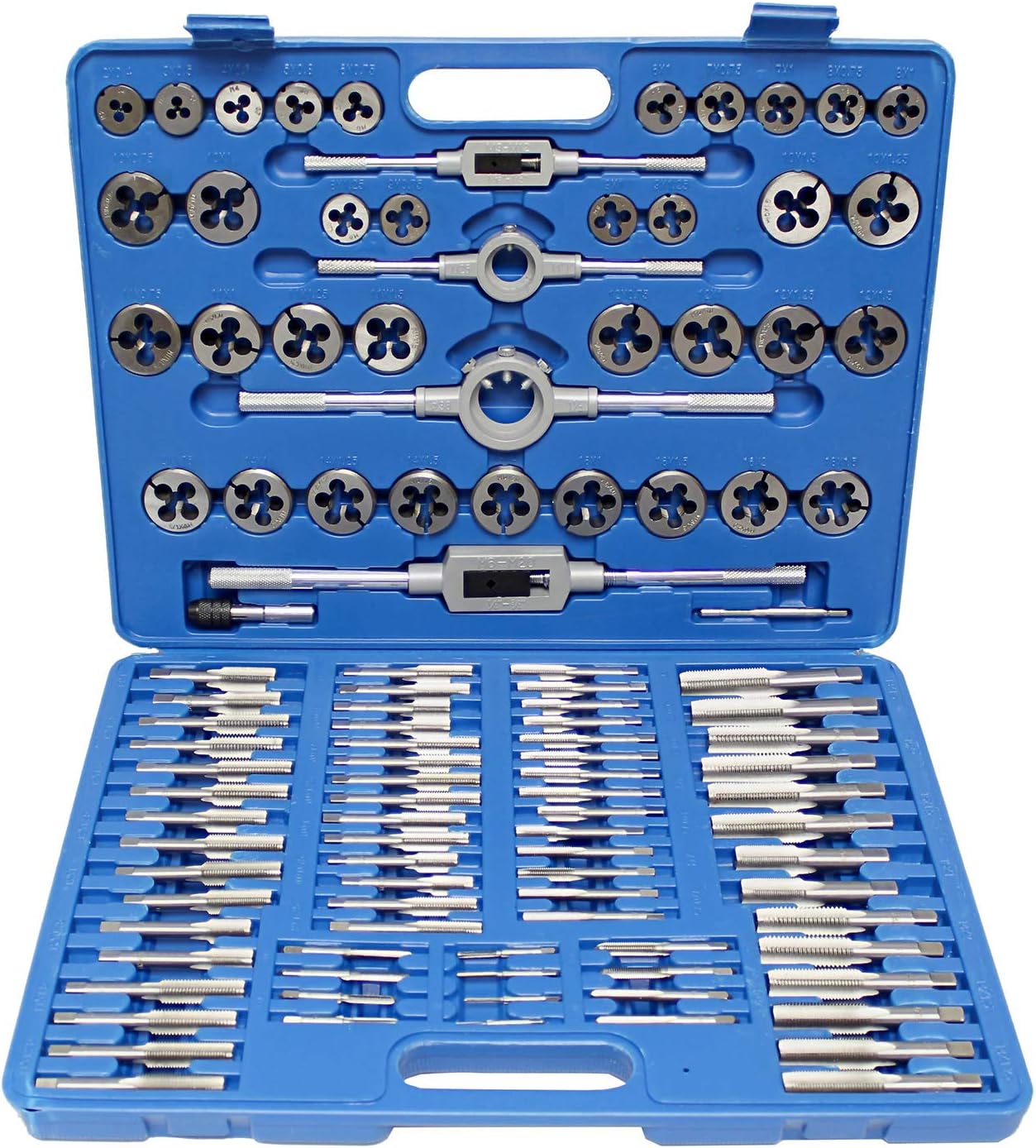 🔥 Flаѕh Sаlе ABN Large Tap and Die Set Metric Tap and Die Kit Rethreading Tool Kit Thread Maker Hole Threader 110-Piece Set, Metric