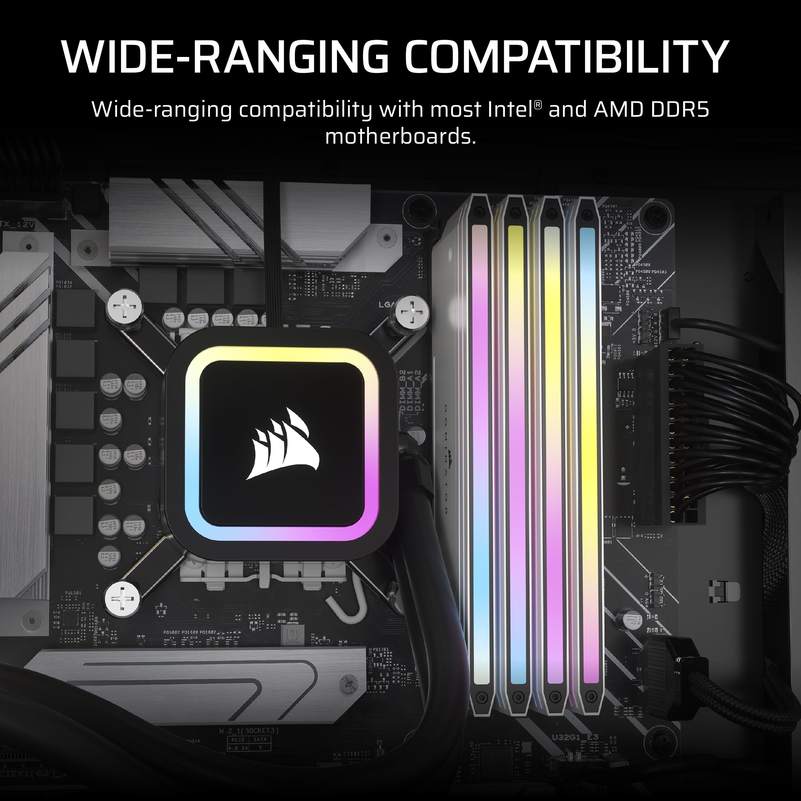 Amazon.co.jp: CORSAIR DOMINATOR チタンDDR5 RGBライト