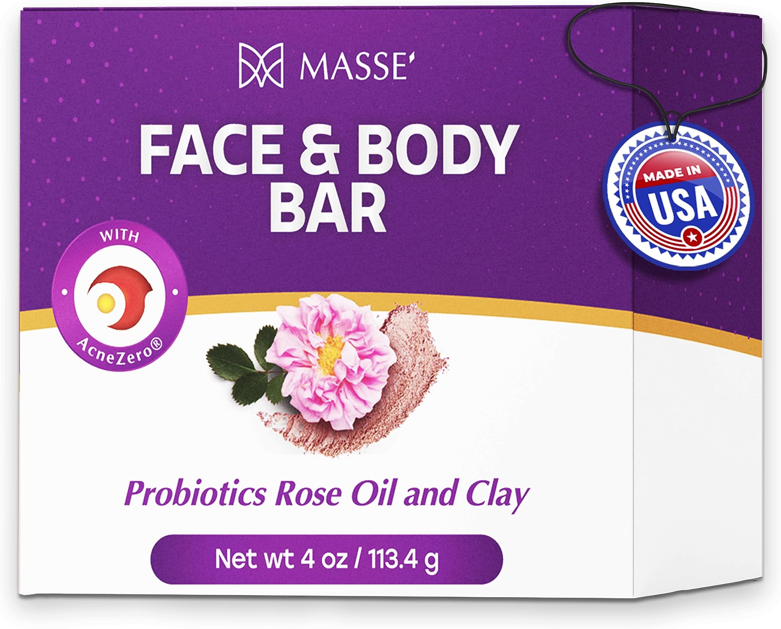 Skin Soothing Cleanser | Rose Oil and Clay Probiotic Face and Body Wash