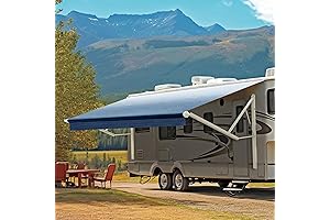 Motorized Retractable RV Awning 18 Ft for Camper, Trailer, 5th Wheel, Outdoor Home