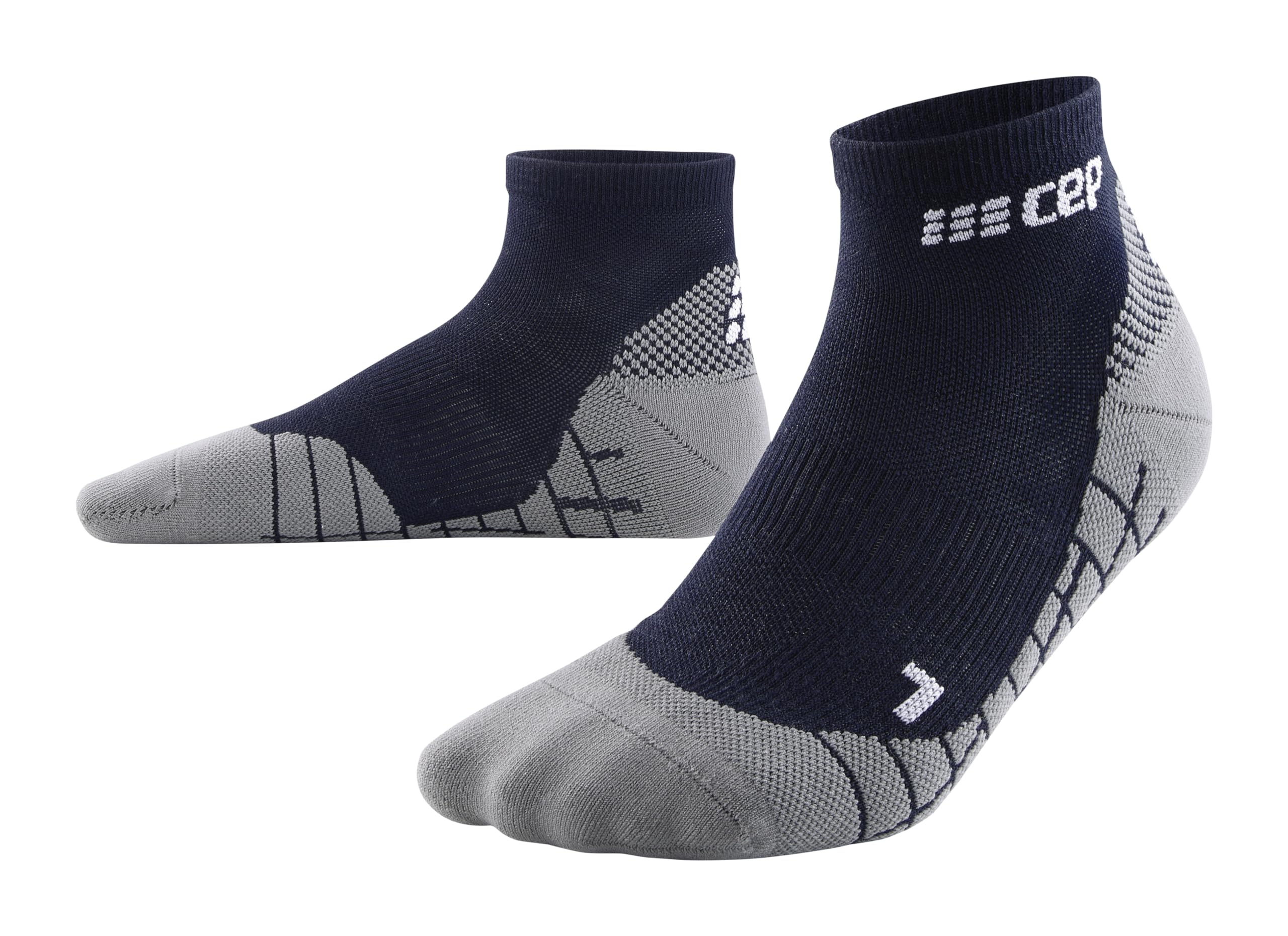 CEP - HIKING LIGHT MERINO LOW CUT SOCKS REDESIGN für Herren | Wandersocken aus Merinowolle mit Kompression | Trekkingsocken für leichte Beine