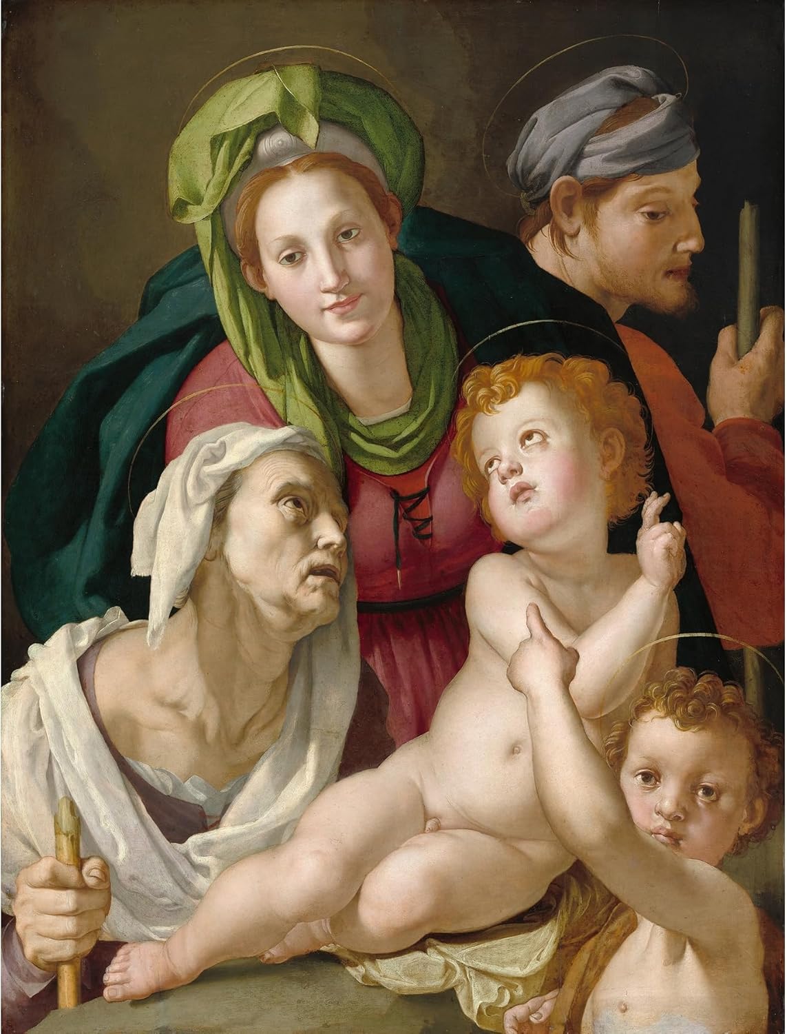 ArtDirect The Holy Family (c. 1527-1528) Unframed Art Print Giclee Poster by Agnolo Bronzino - Ready for Framing with Customization Sizes 8x10, 11x14, 15x20, 24x32, 36x47 and 46x60 inches