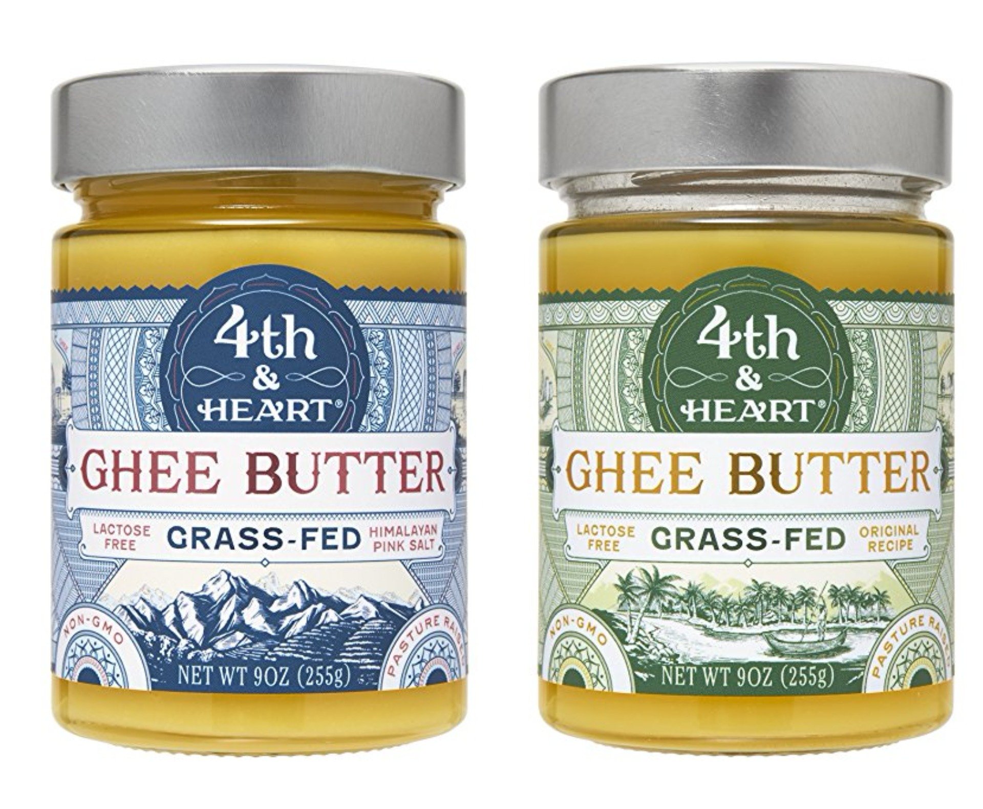 Buy 4th & Heart GrassFed Ghee Butter Variety Pack of 2, Each 9 Ounce
