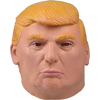 Amazon Com Latex Donald Trump Mask For Adults President Rubber Mask Full Head Halloween Costume Clothing