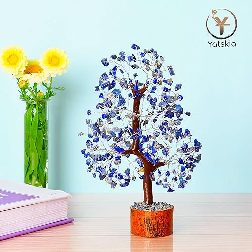 Miniatura 8 de Cristal de lapislázuli, árbol de cristal, decoración de Feng Shui, árbol de la vida, accesorios de meditación, regalos espirituales para mujeres,