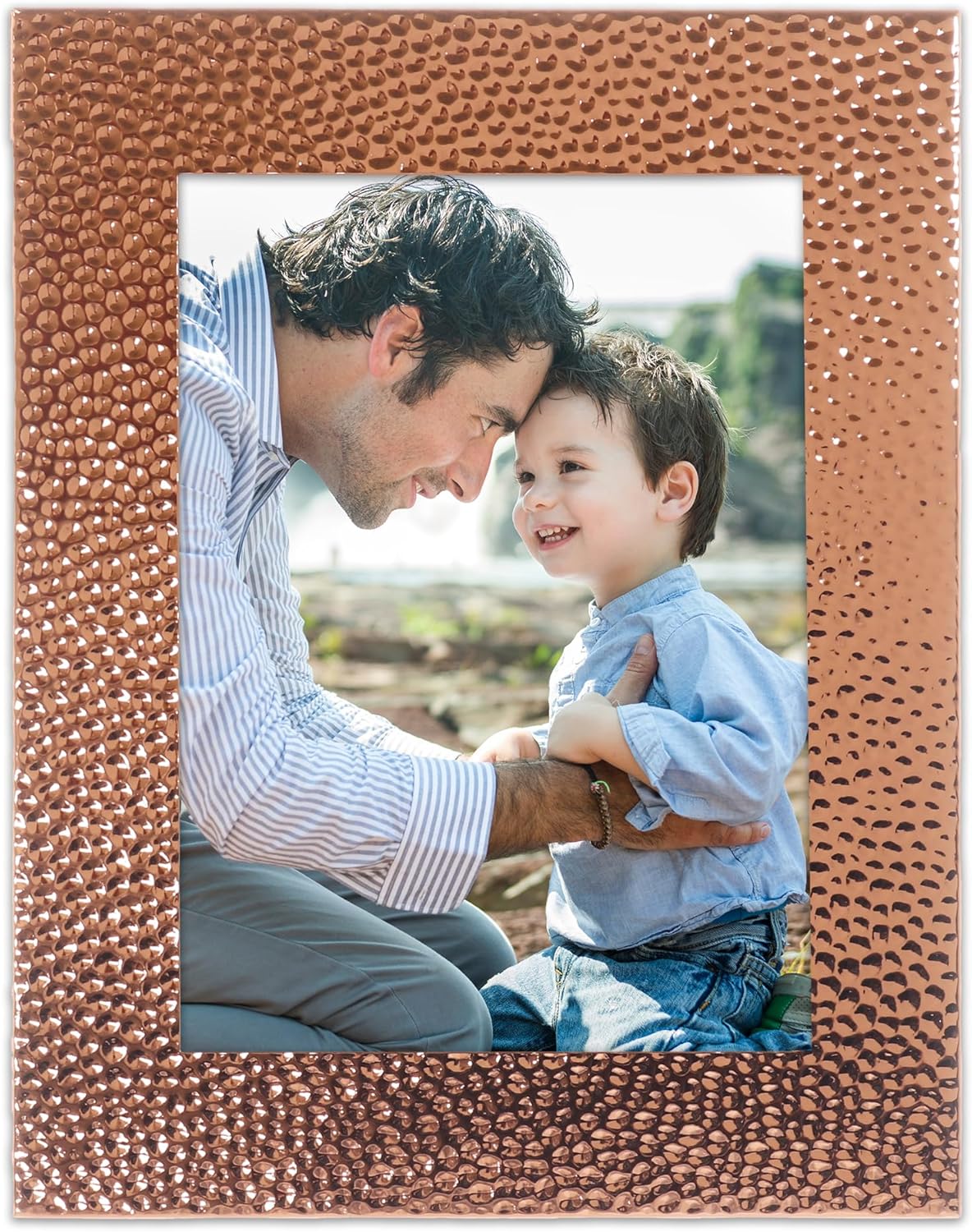 Lawrence Frames Metal Frame, Hammered, Copper Copper 5x7