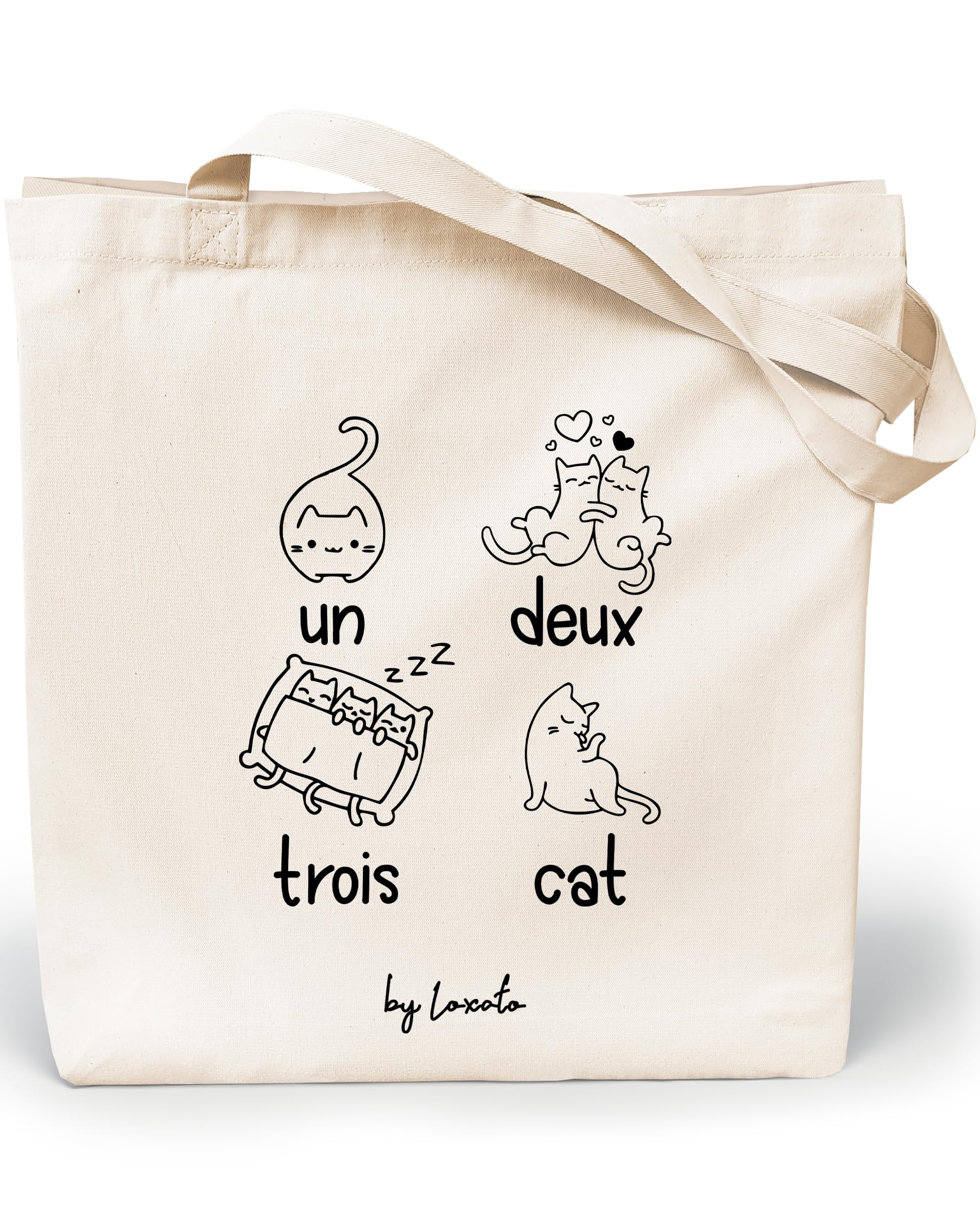Bolsa Tela Tote Bag - Bolsos Bandolera Mujer - Bolsas de Algodón Natural 100% Reutilizables - Extra Ancho 8cm Asas Largas 70cm 220 gr/m2 - Bolsas de Tela Bonitas — view 34