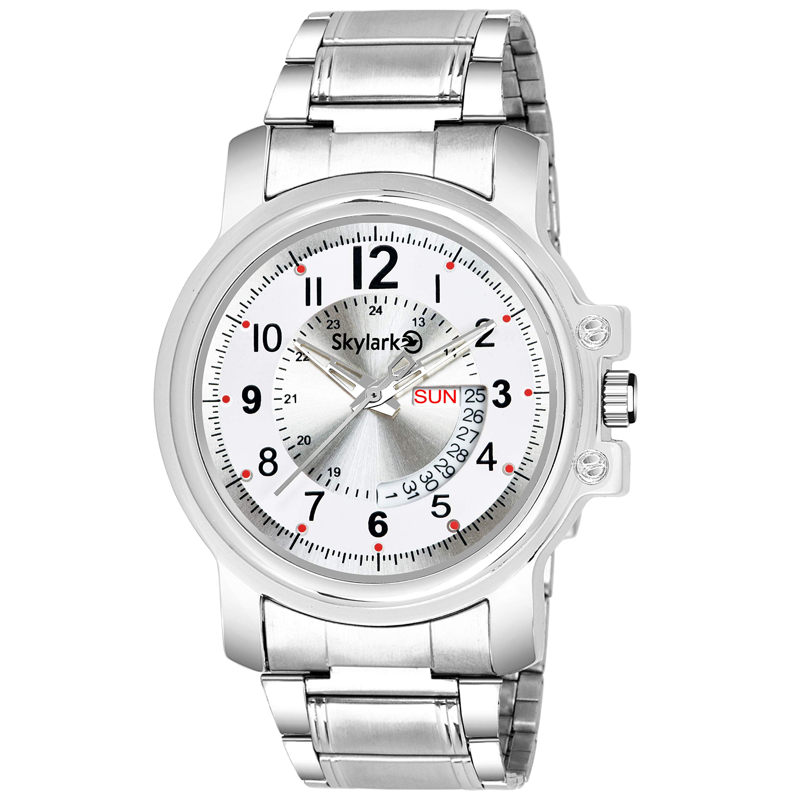 SkylarkAnalog Silver Dial Men's Watch-Sky-578