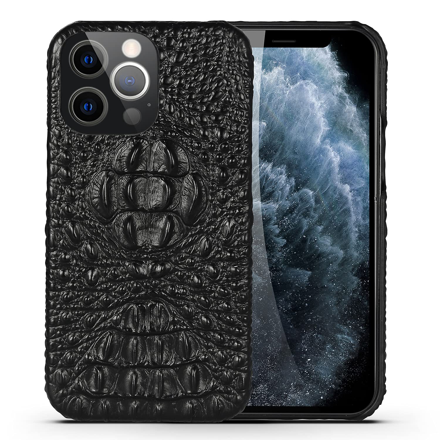 Amazon.co.jp: Aikutaysa iPhone X/XS 用 ケース クロコダイル 牛革 鰐