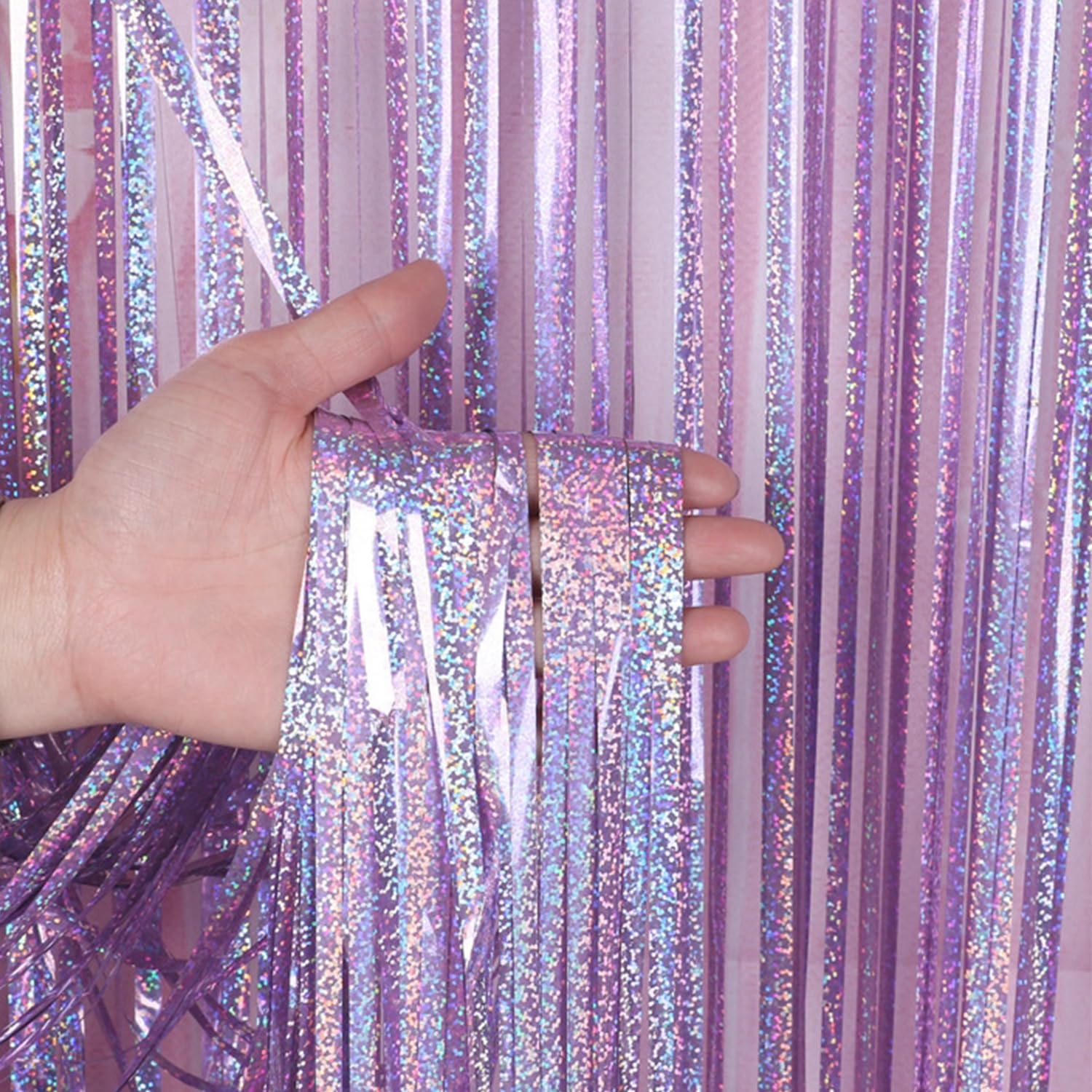Confezione da 2 sfondi rosa decorazioni per feste a tema addii al nubilato decorazioni per feste di compleanno decorazioni per cabina fotografica Streamer sfondo rosa tema addio al nubilato