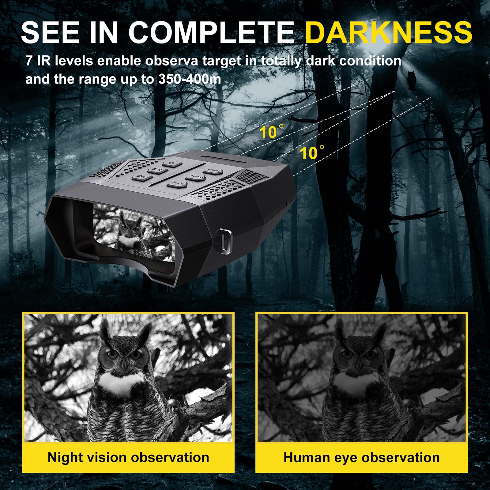 Dsoon Night Vision Binoculars for Hunting in 100 Darkness Digital