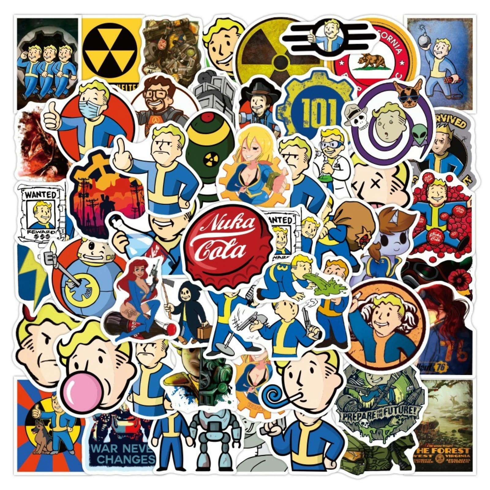 Amazon.co.jp: QIXIUKU (チィシュウコ) 50枚Fallout4ステッカー