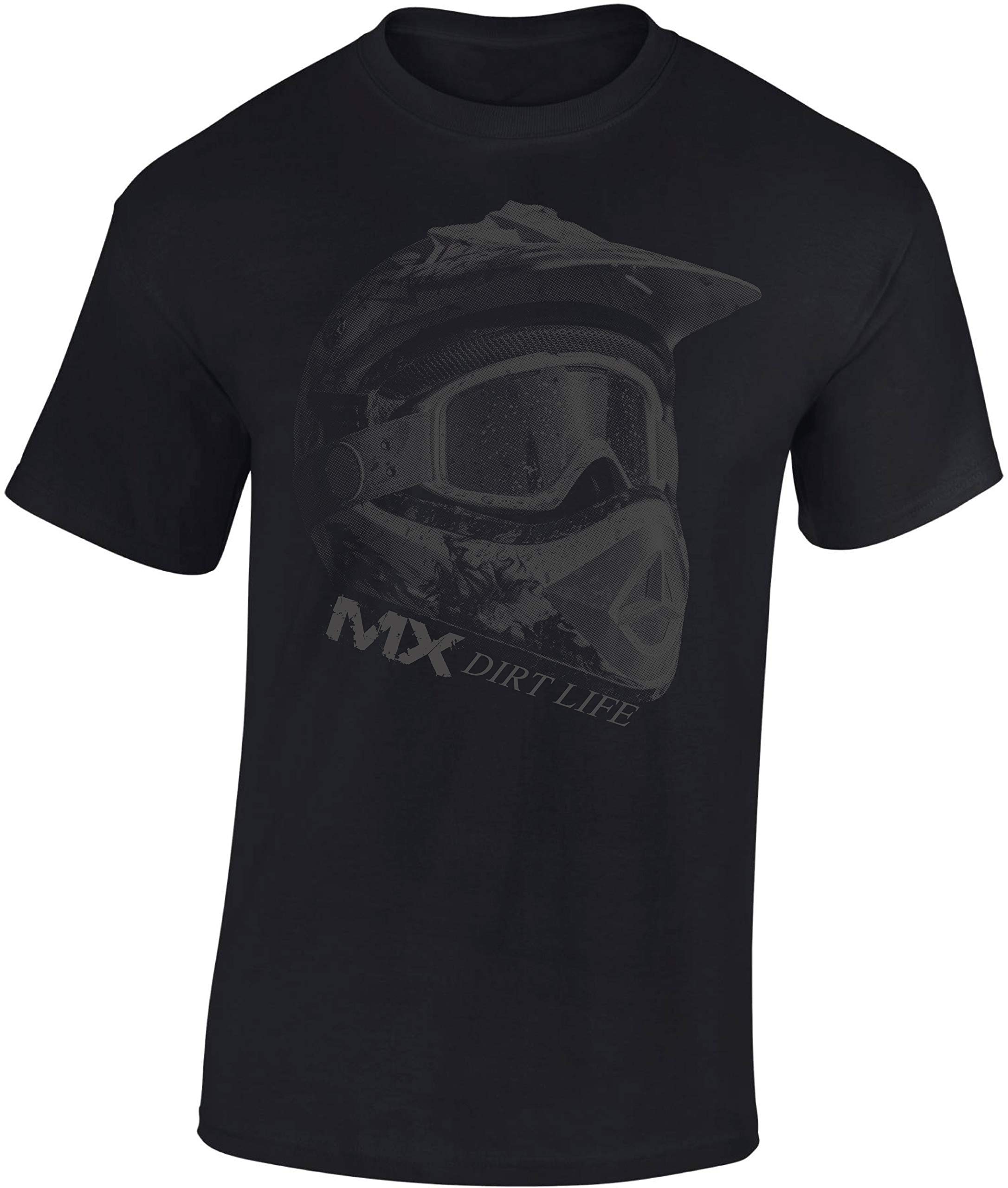 Męska koszulka motocrossowa: MX Dirt Life - Dirt Bike T-Shirt dla mężczyzn i chłopców - Enduro motocyklowa koszulka - odzież motocrossowa