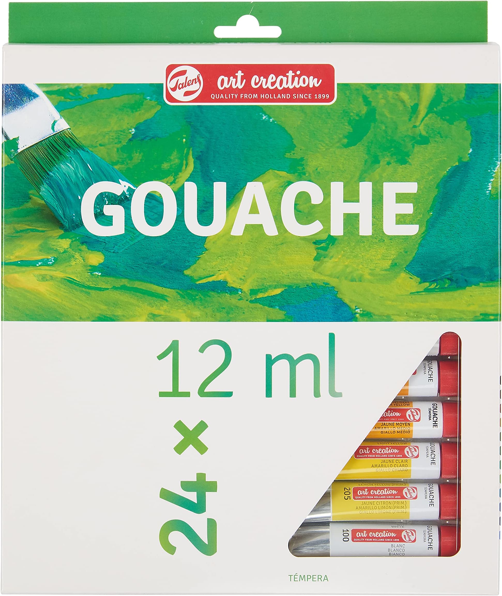 Gouache Paint Starter Set with 24 Colors (12 ml tubes) | Painting for Adults