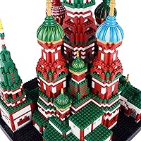 Vista 9 de Building Block Set, Saint Basil's Cathedral Architecture Model Micro Mini Blocks, Educational Mini Blocks, 4300 PCS Catedral de San Basilio