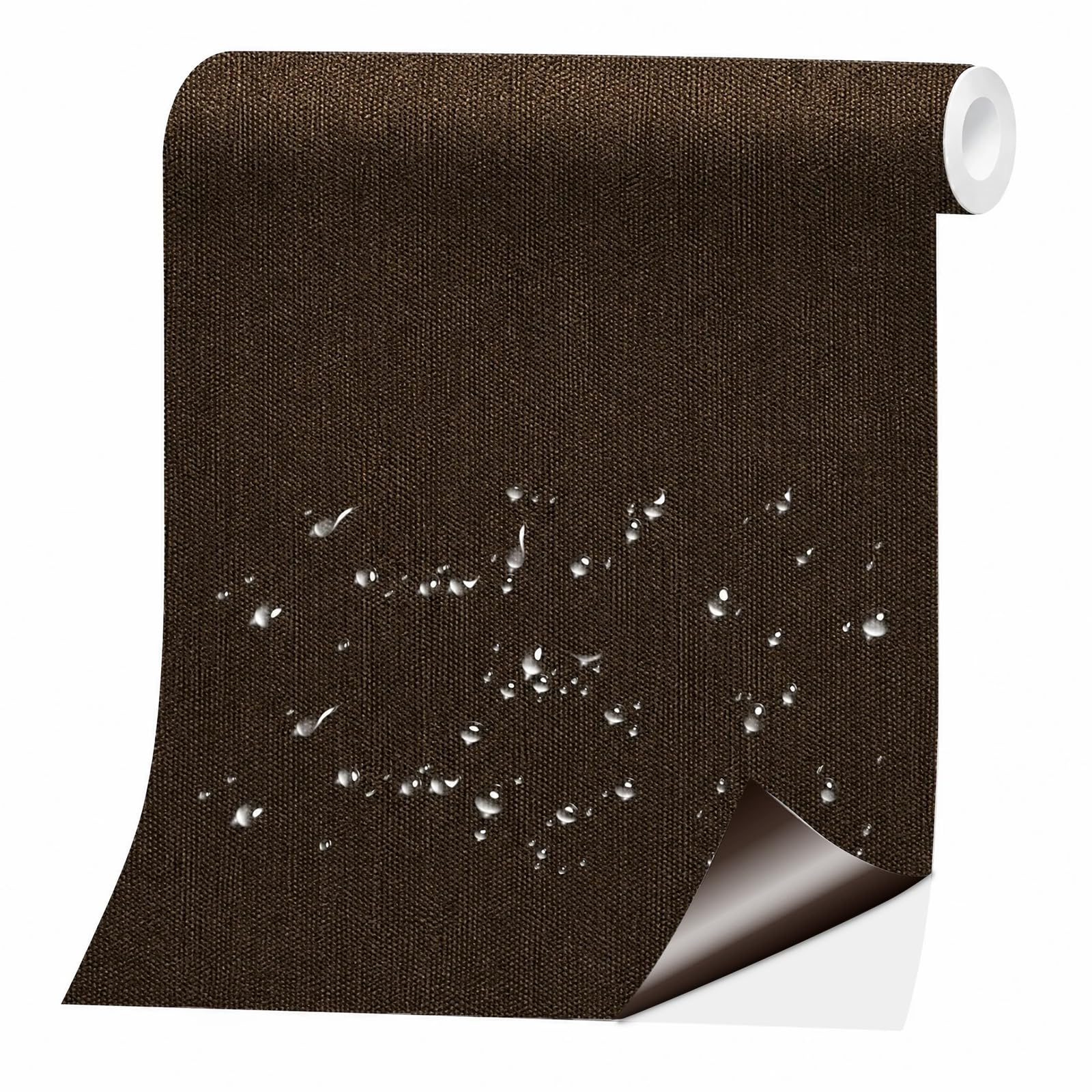 Skystuff Self-Adhesive Canvas Repair Tape, Heavy Duty Waterproof Fabric Repair Patches for Sofa, Chair, Awning, Tent, Clothes, Camping Outdoor Gear, Instant Strong Fix, 30x150cm, Brown