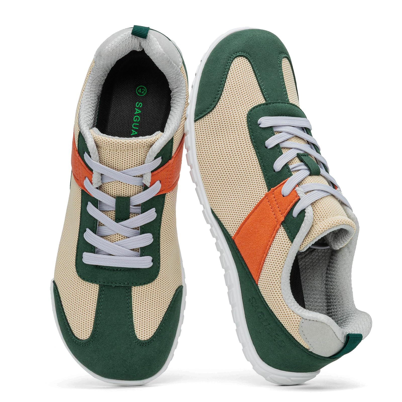 SAGUARO Zapatillas Barefoot Hombre Calzado Minimalistas con Puntera Ancha para Uso Diario, Talla 39-48