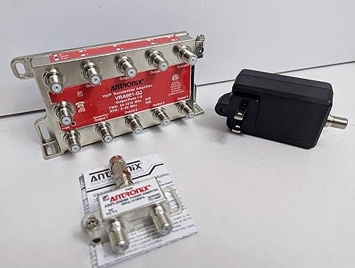 ANTRONIX VRA901-G2ACP Amplificador coaxial digital residencial de 9 puertos VoIP de 1.2 GHz de alto rendimiento para cable coaxial para TV e