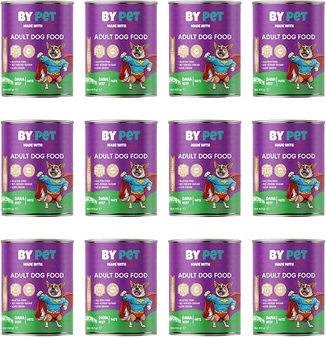 Bypet Dana eti aromalı komple yetişkin köpek maması 400 gr x 12 adet