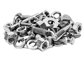 8000 Piece Grade 5 Coarse Zinc Plated Fastener Assortment with Bolts, Nuts, and Washers