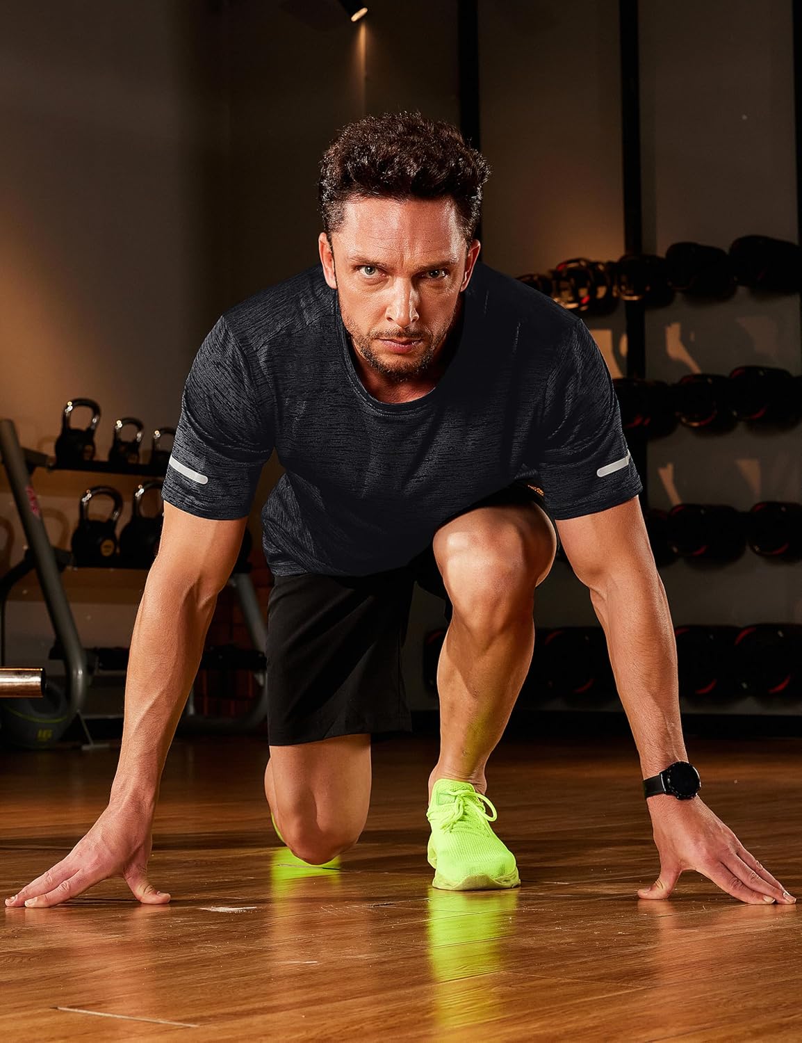 MAGCOMSEN Men's Workout T Shirts Athletic Short Sleeve Crew Neck Tee Lightweight Dry Fit Running Gym Shirts - Image 3