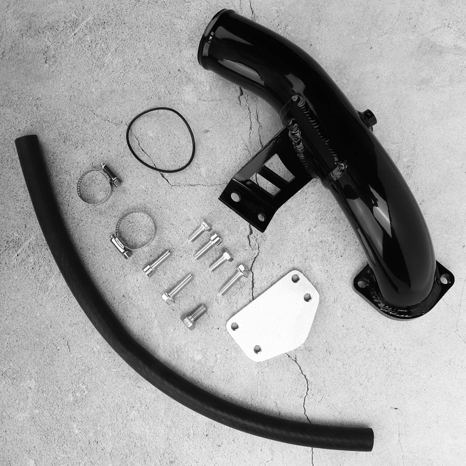 Dioche Kit de suppression EGR, kit de suppression de EGR et l'admission de refroidisseur à haut débit pour Silverado 2004-2005 en alliage + Rubbe