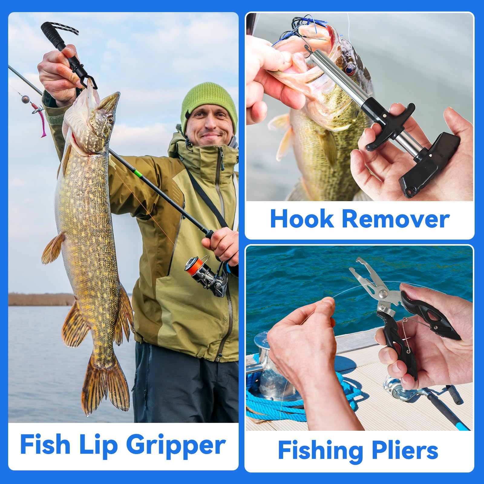 Calendario de Adviento de pesca 2025 para adultos, hombres, adolescentes y niños, kit de accesorios de aparejos de pesca de 24 días, regalos de pesca de cuenta regresiva de Navidad con
