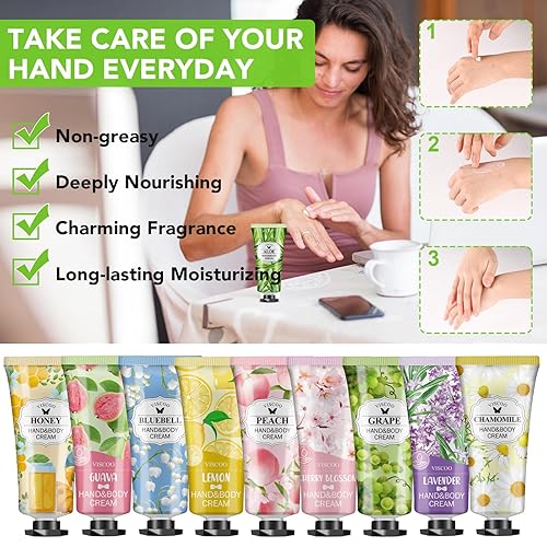 Miniatura 4 de Paquete de 154 regalos de crema de manos para mujeres, loción de manos a granel tamaño de viaje para manos secas agrietadas, mini loción de manos