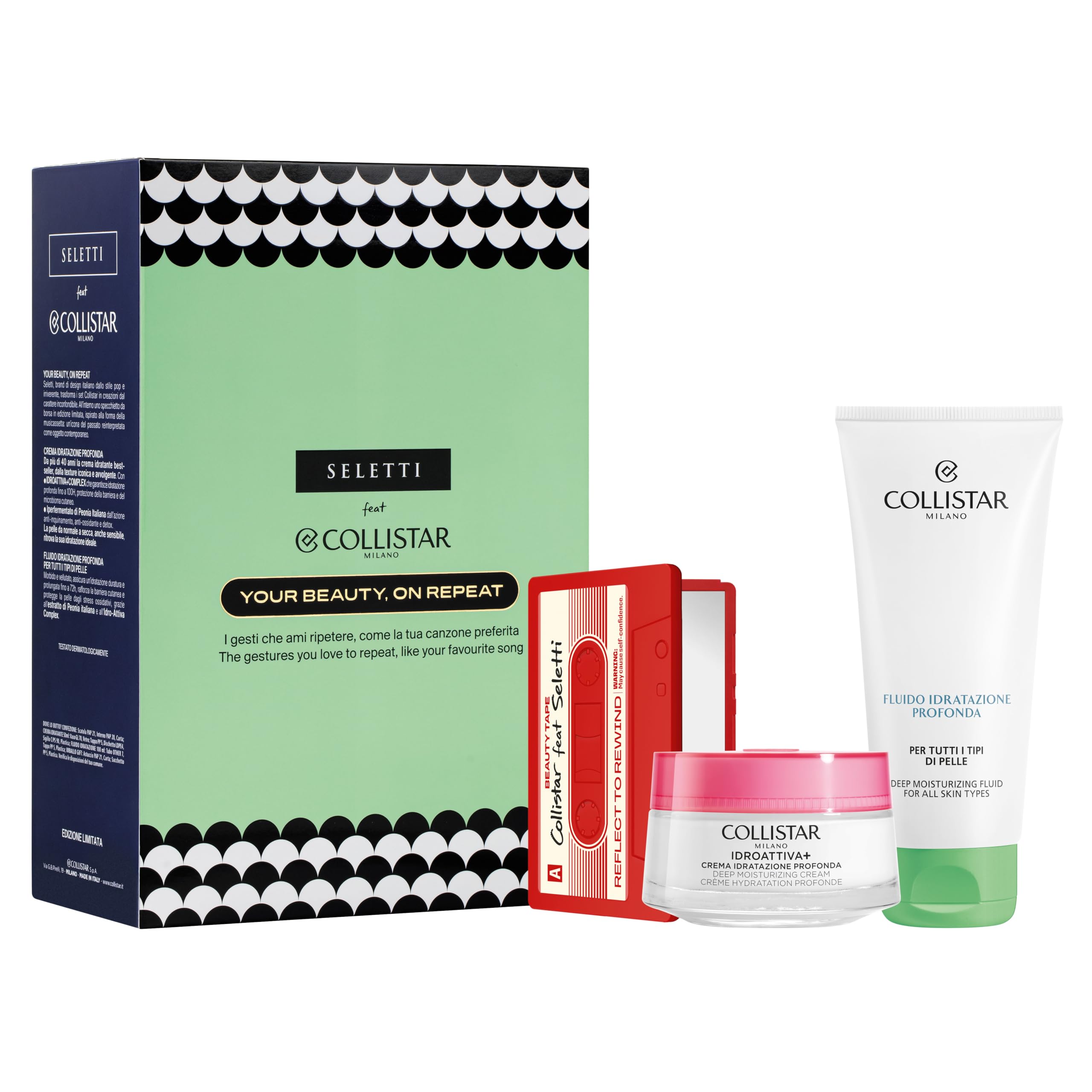 Collistar Cofanetto Regalo Donna, Viso e Corpo, Crema Idratazione Profonda con Gift Seletti