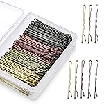 KANPRINCESS 200PCS 2Inches Hair Pins Kit Hair Clips Secure Hold Bobby Pins Hair Clips for Women Girls and Hairdressing Salon With Clear Storage Box(Multicolor