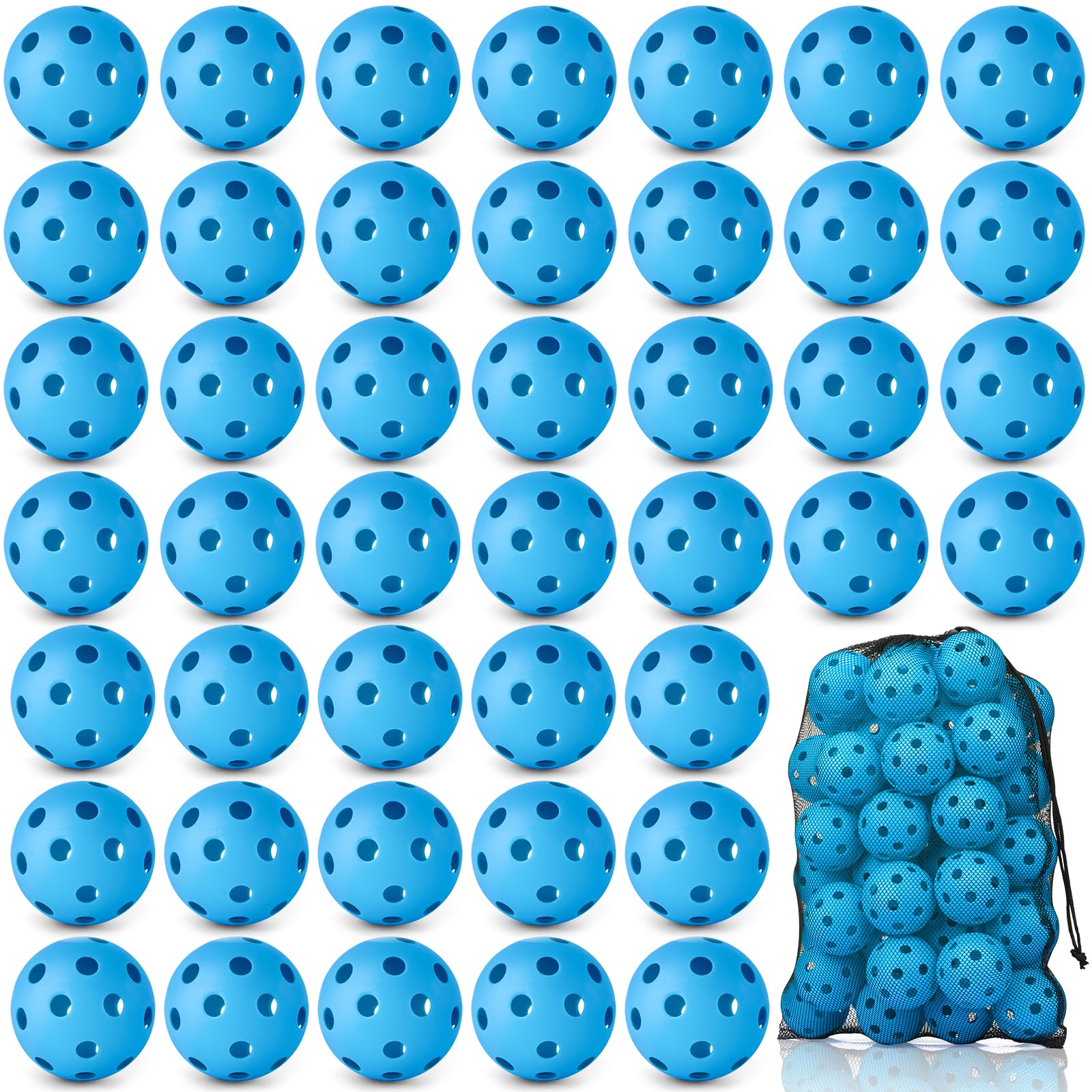 Coopay 14/48 Pack Baseball Practice Balls Plastic Training Balls Lightweight Hollow Softballs for Hitting, Baseball Training Indoor Outdoor Use