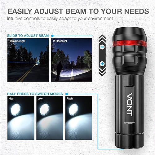 Miniatura 3 de Vont Bike Lights Bicycle Light Installs in Seconds Without Tools Powerful Bike Headlight Compatible with Mountain Kids Street Bikes Front  Back