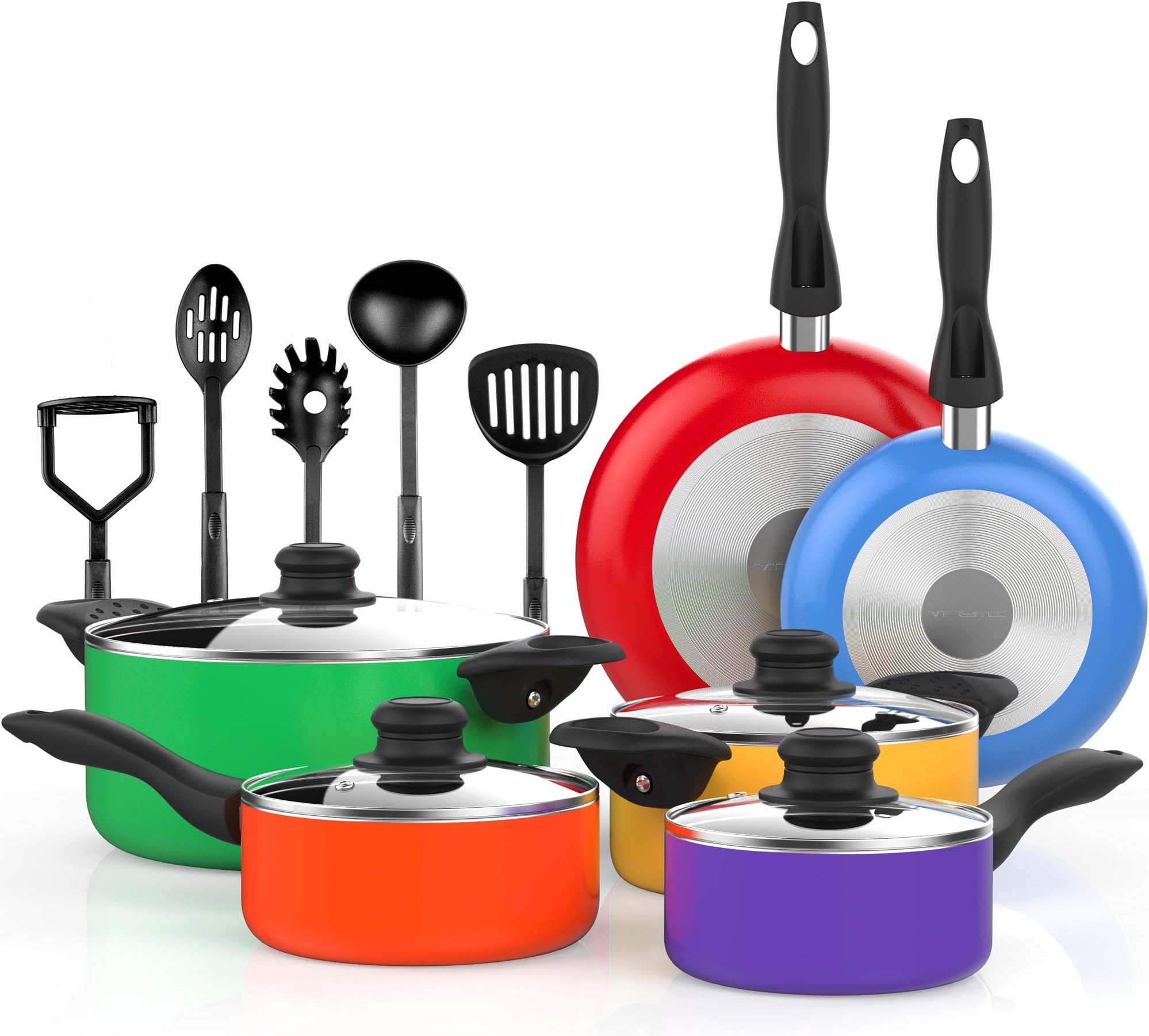 Vremi Cookware-Sets, 15 Piece, Multicolor