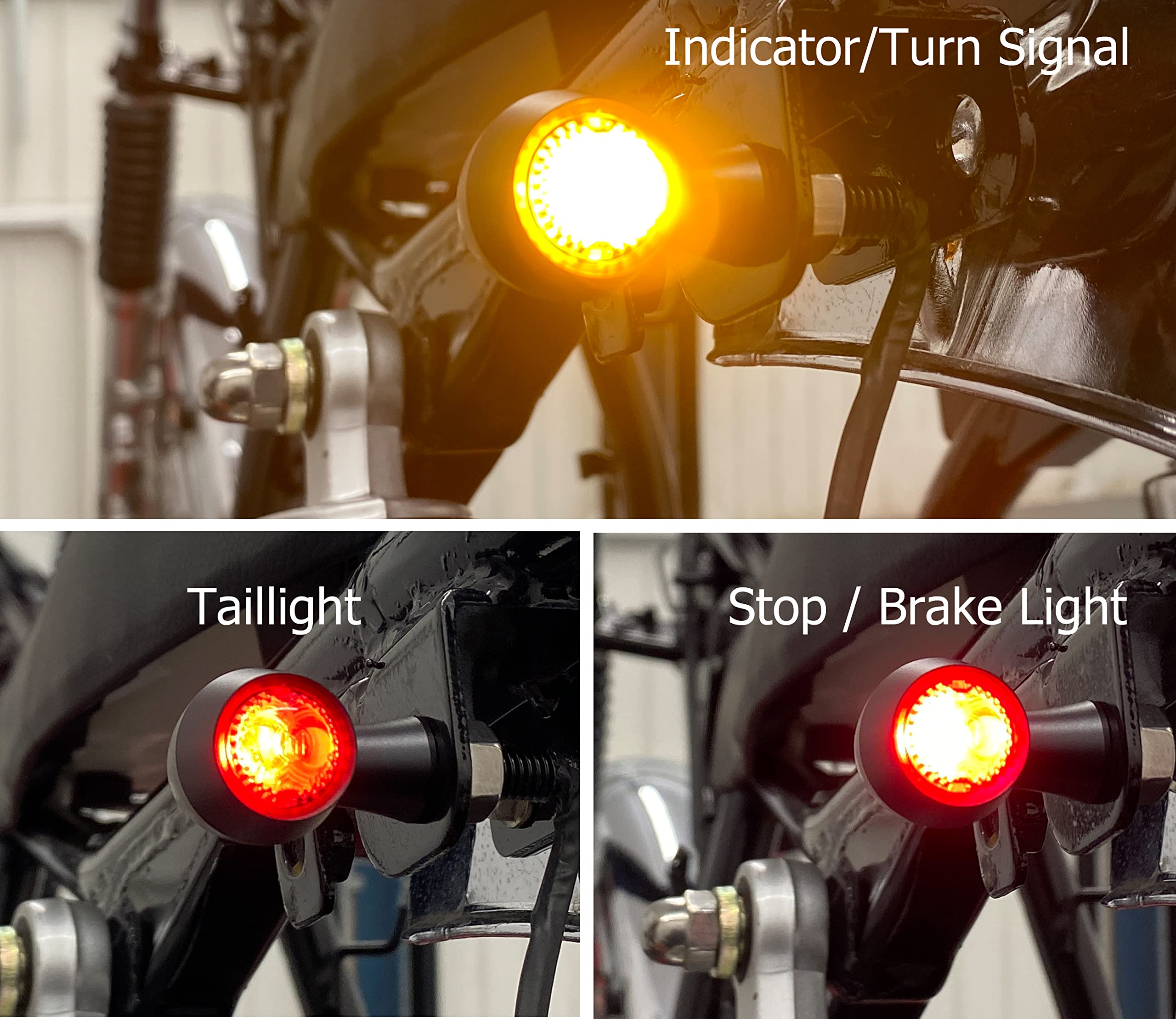 Alchemy Parts Motor kleine LED Knipperlichten Ideaal voor Honda Kawasaki Suzuki Yamaha Ducati
