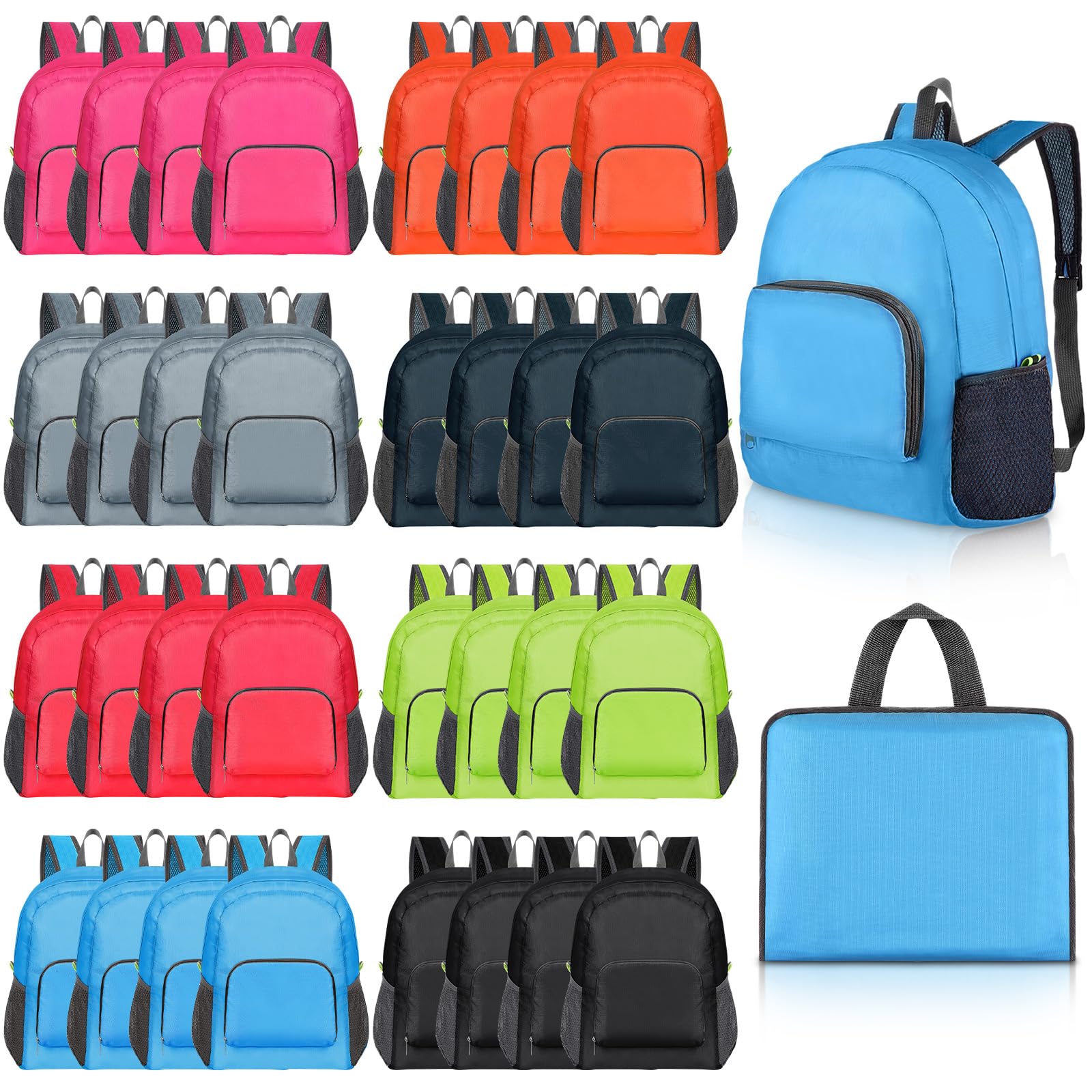 Sanwuta 15 Inch Backpacks in Bulk Colorful Basic Back Packs for Kids