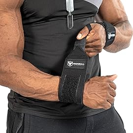 Wrist Wraps for Weightlifting (USPA, IPL, USAW & IWF Approved) - 18 Premium Quality Weight Lifting Wrist Support Straps for Bench Press, Overhead Press, Dips and Curls - Best Wristbands for Olympic