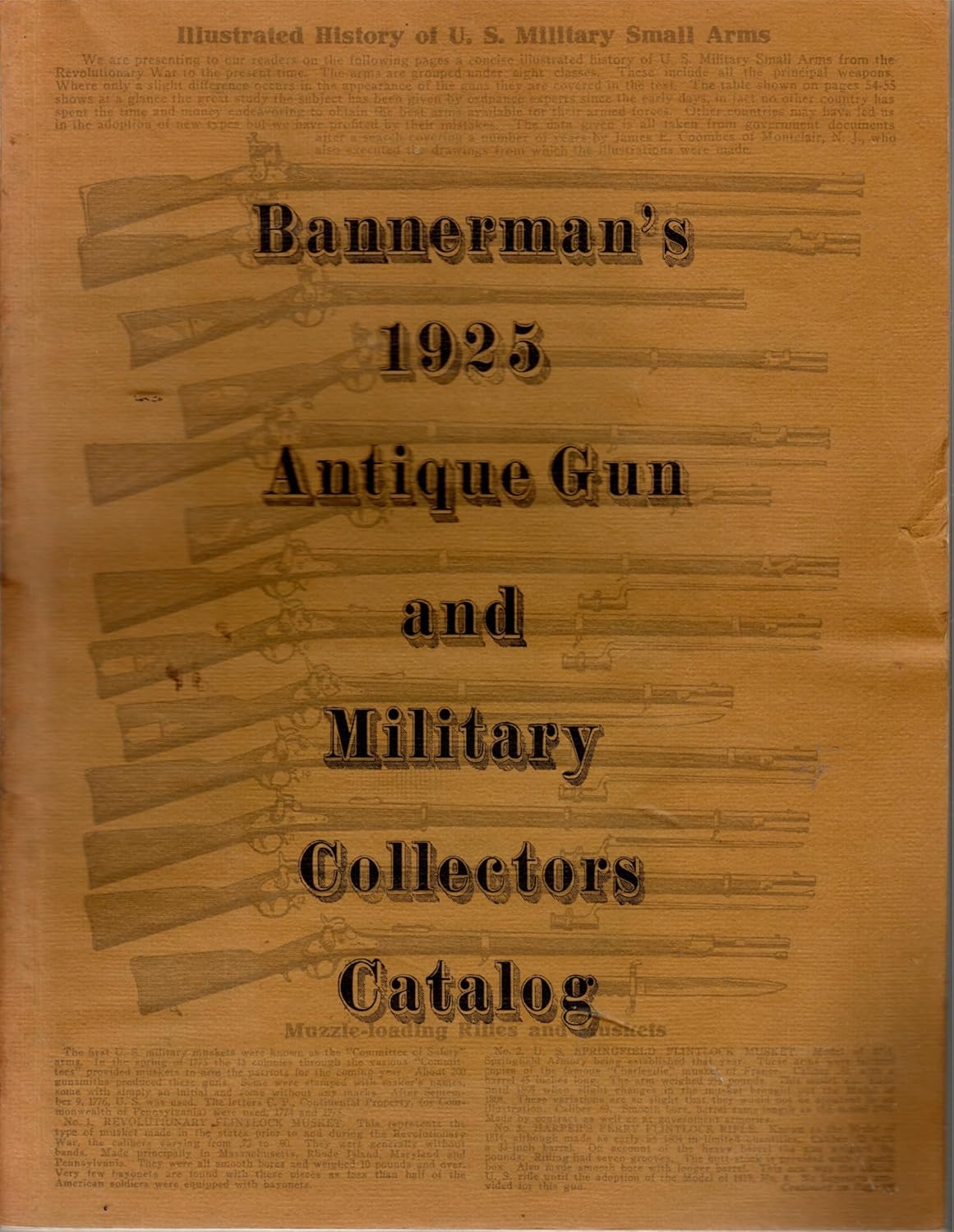 Bannerman's 1925 Antique Gun and Military Collectors Catalog. Francis