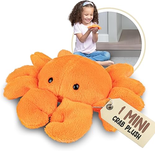 Forest & Twelfth Cangrejo de peluche, mini juguete de peluche para niños, recuerdos de fiesta en el océano y bolsas de golosinas, premios de caja