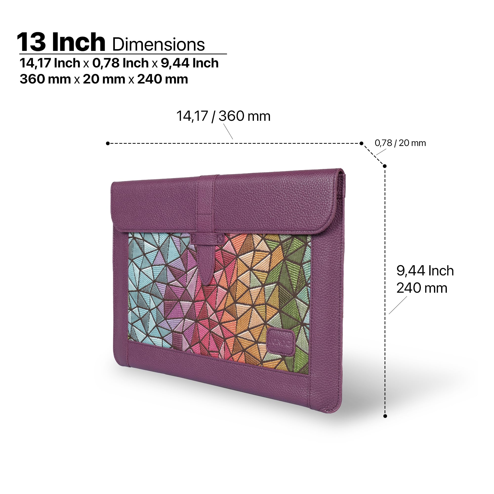 Housse en Cuir LONDO Compatible avec MacBook Pro 16 & MacBook Pro 15 Pouces (M5, M4, M3, M2, M1, Pro, Max), Sacoche pour Ordinateur en Cuir Pleine Fleur de Qualité Supérieure, Modèles 2020 à 2026