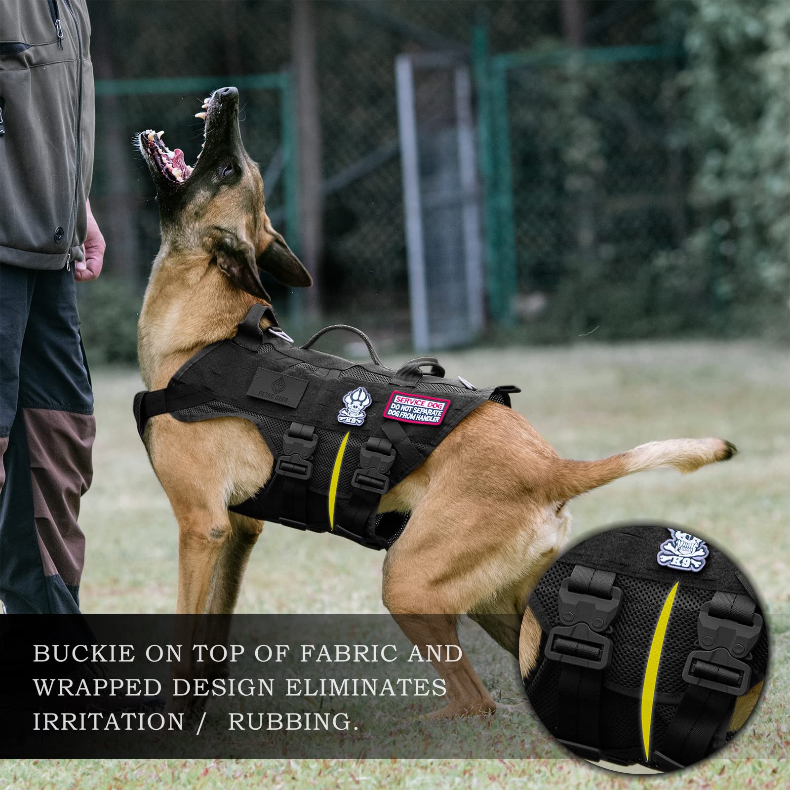 Buy PETAC GEAR Tactical Dog Harness No Pull for Large K9 Working Dogs