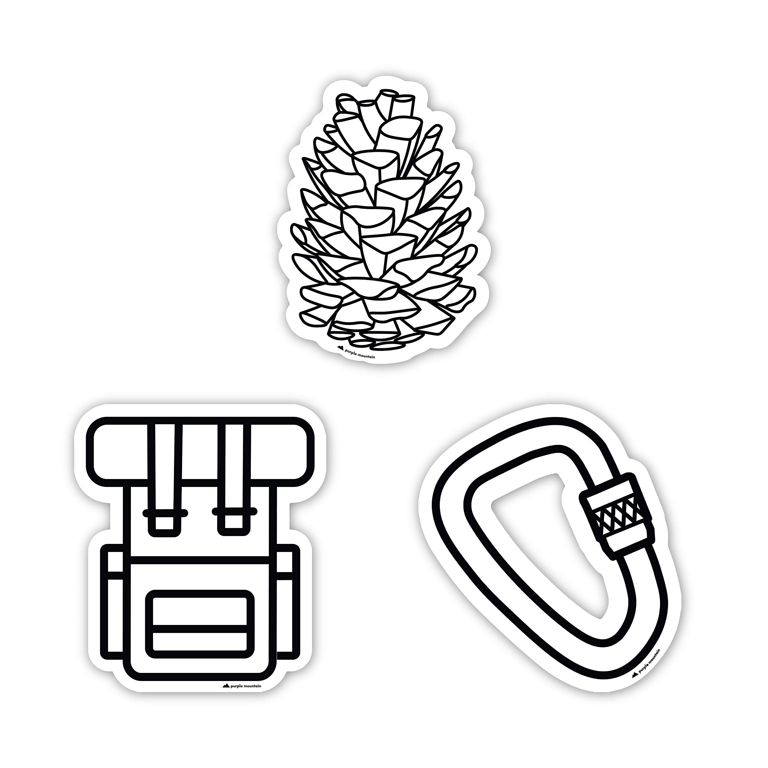 The Outdoor Adventurer 3" Minimal Vinyl Sticker Set