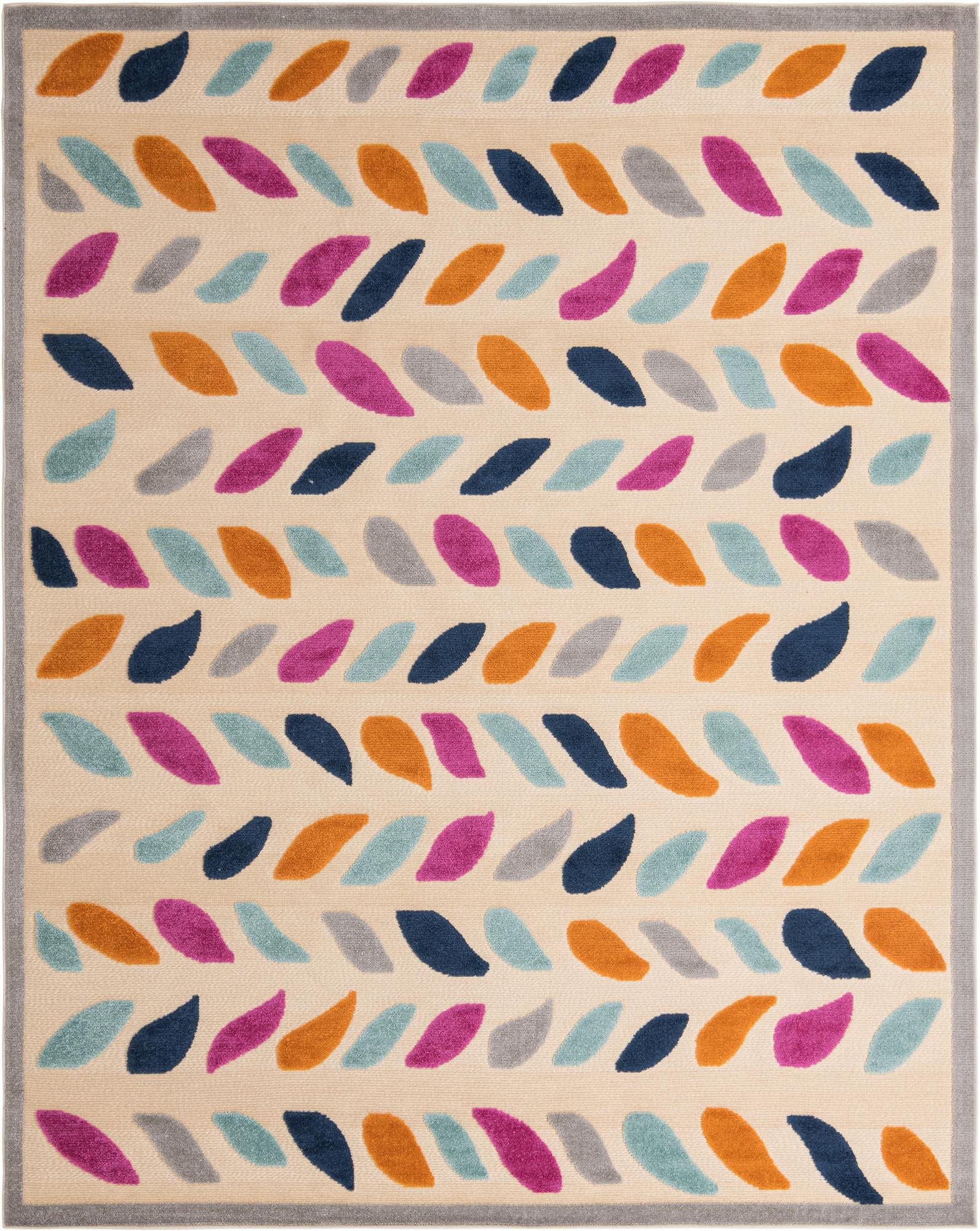 Rugs.com Aruba Outdoor Collection Rug – 9' x 12' Beige Low-Pile Rug Perfect for Any Outdoor Space, Living Rooms, Large Dining Rooms, Open Floorplans