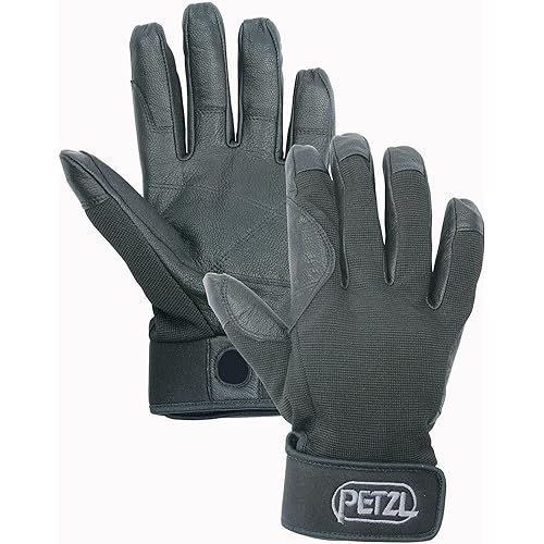 Petzl CORDEX Gloves - Lightweight, Breathable Leather Belay Gloves for Climbing and Rappelling