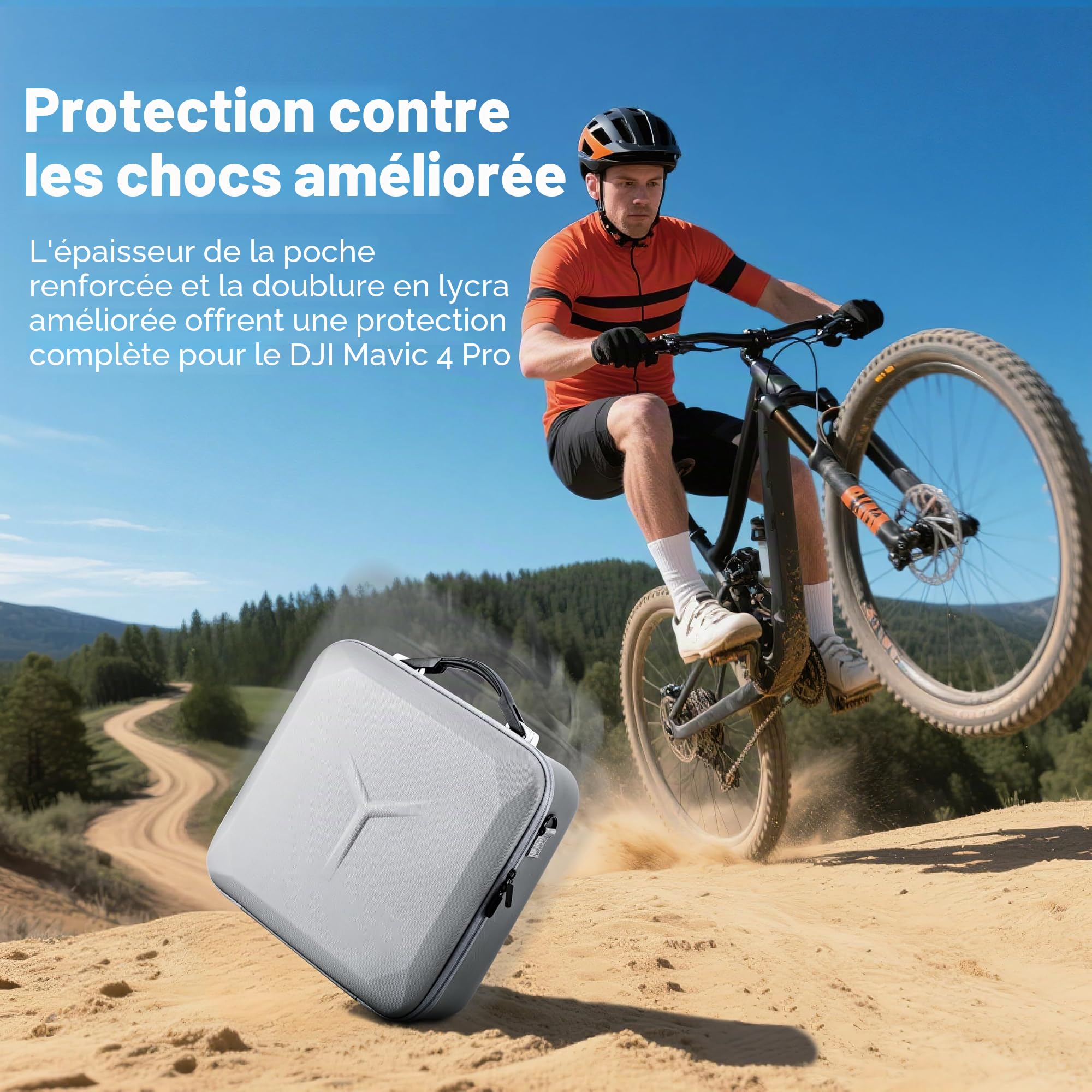 STARTRC Photo Sac de Transport Portable pour DJI Mavic 4 Pro Fly More Combo & RC Pro 2, Parfait pour Les déplacements, avec Espace de Rangement pour Accessoires tels Que Batteries et Station