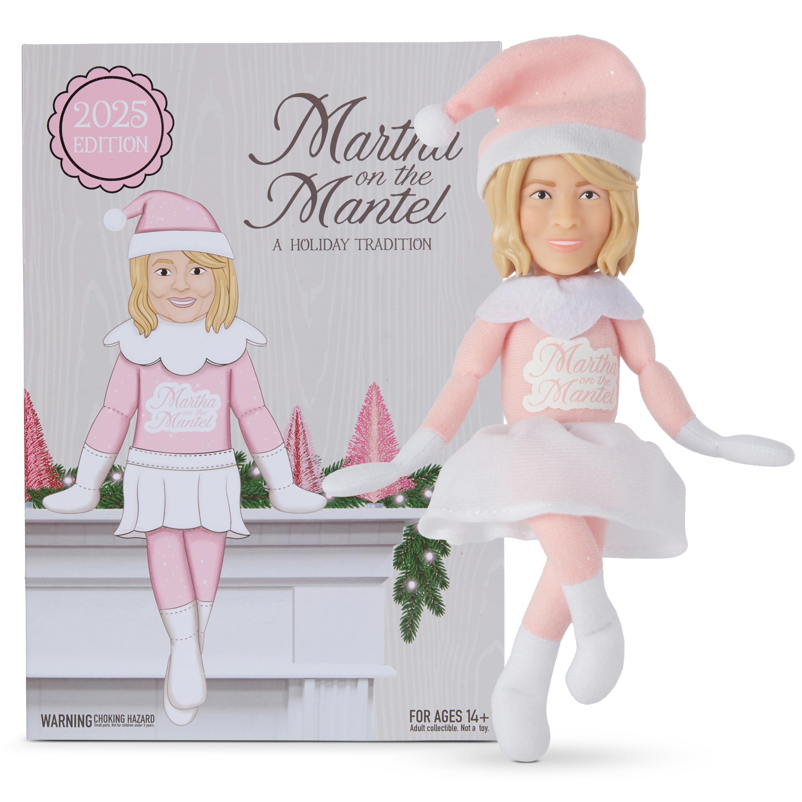 Martha Stewart Martha on a Mantle 2025 Christmas, 12” Plush Collectible Figurines Big Box